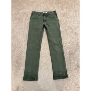 Topo Designs Men's Organic Cotton Pants 30x31 Green Stretch Utility Slim